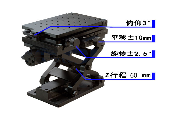 SDZ-401M手動四維平臺/光學實驗調(diào)整架/多維可調(diào)光具固定座